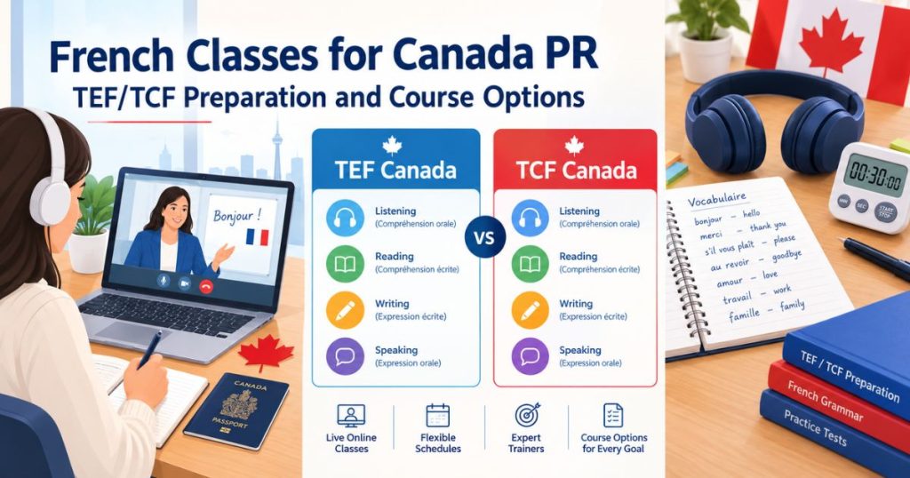 French Classes for Canada PR TEFTCF Preparation
